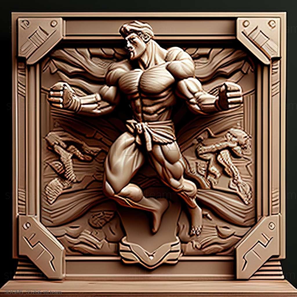 Игра Street Fighter II Special Champion Edition, Игры 3D модель для ЧПУ:  STL / MAX (obj)